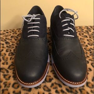 Cole Haan Navy Blue Oxfords SZ 13
